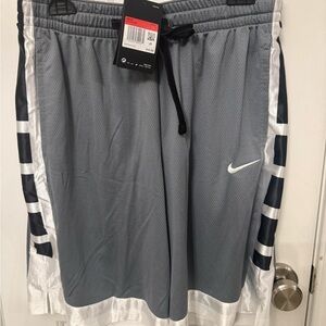 NWT Nike Men's Gray and Black Athletic Shorts